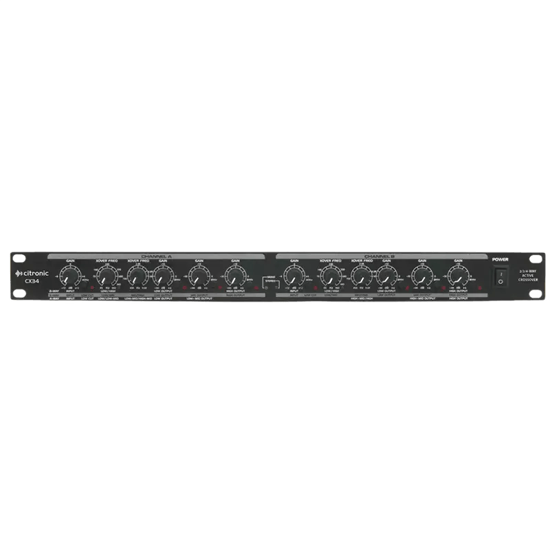 Citronic CX34 Active Crossover 2/3-WAY Stero 4-WAY MONO Active