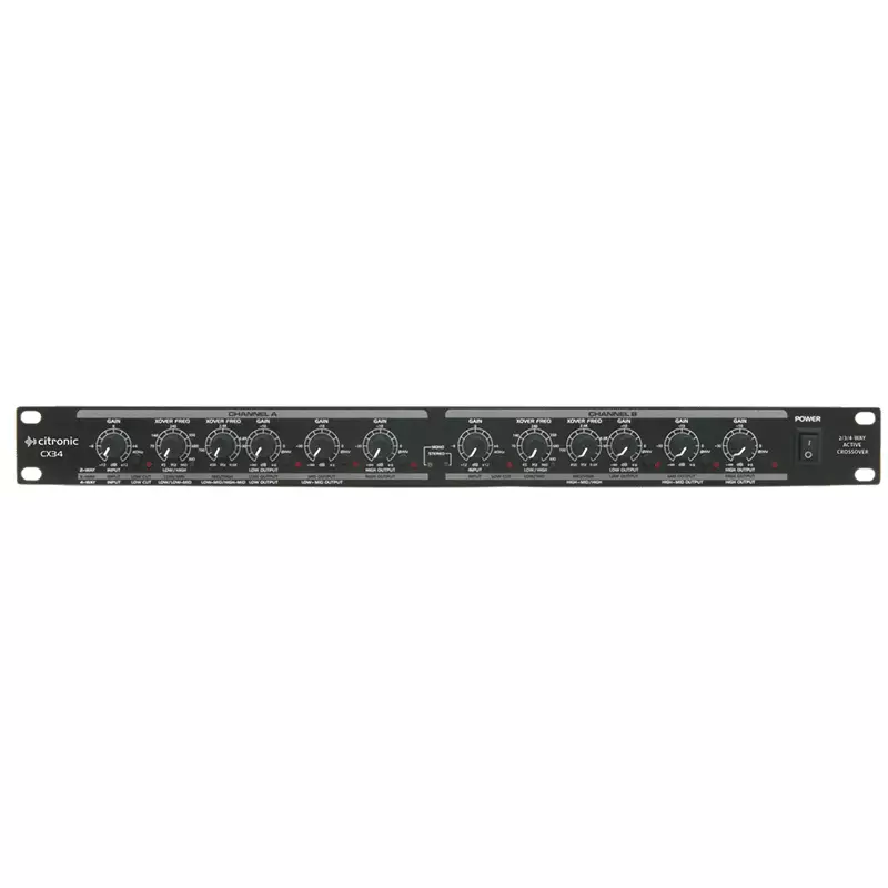 Citronic CX34 Active Crossover 2/3-WAY Stero 4-WAY MONO Active