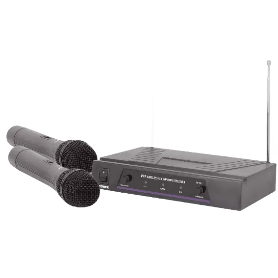 QTX VH2 DUAL HANDHELD MICROPHONE VHF 173.8 + 174.8MHz