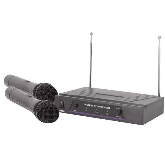 QTX VH2 DUAL HANDHELD MICROPHONE VHF 173.8 + 174.8MHz