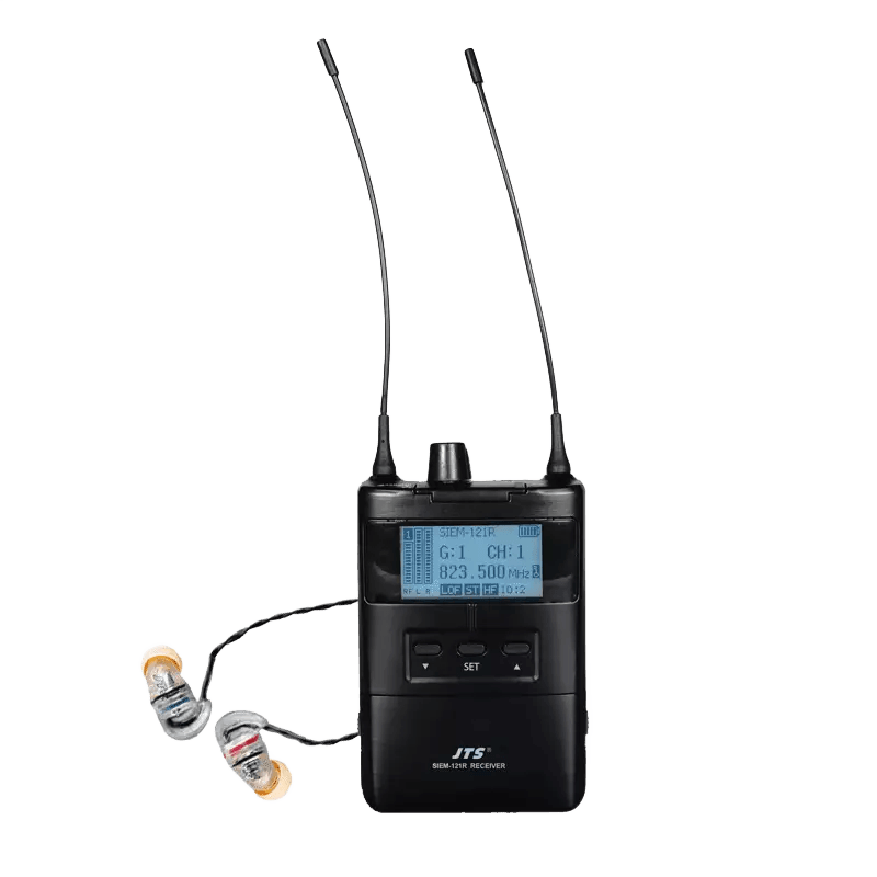 JTS SIEM-121R/IE-1 IN-EAR Monitoring System Receiver FOR SIEM-121T UHF 506-542MHZ