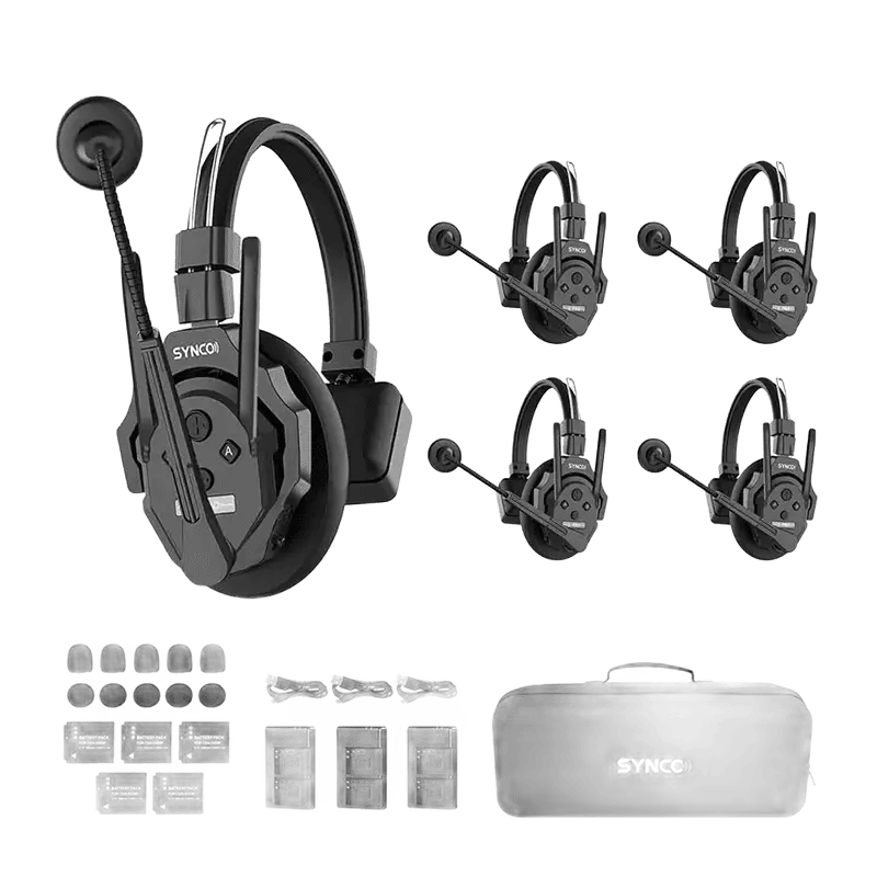 Synco XTALKPROX5 5 Piece Headset Intercom