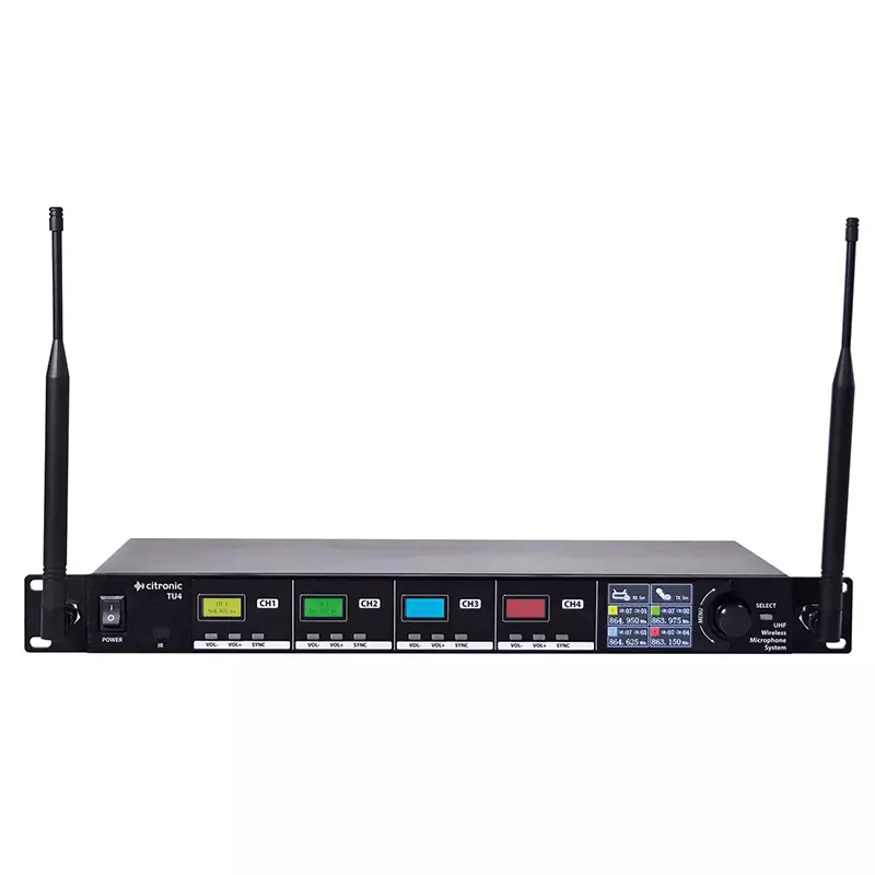 Citronic TU4-H QUAD Handheld Microphone UHF 863-865MHZ