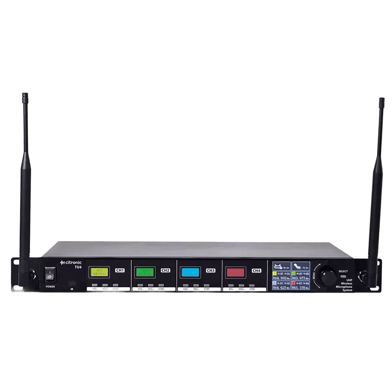 Citronic TU4-H QUAD Handheld Microphone UHF 863-865MHZ