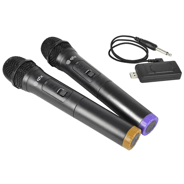 QTX U-MIC-863.2+864.8 DUAL Handheld Microphone UHF 863.2MHZ 864.8MHZ