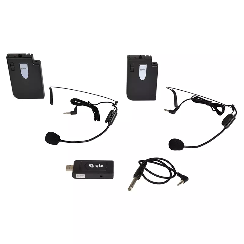 QTX U-MIC-863.2+864.8-N DUAL Neckband Microphone UHF