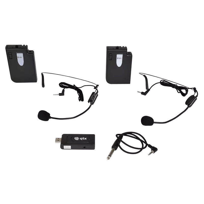 QTX U-MIC-863.2+864.8-N DUAL Neckband Microphone UHF
