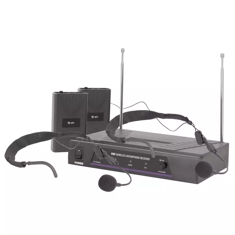 QTX VN2 DUAL NECKBAND MICROPHONE VHF 174.1 + 175.0MHz