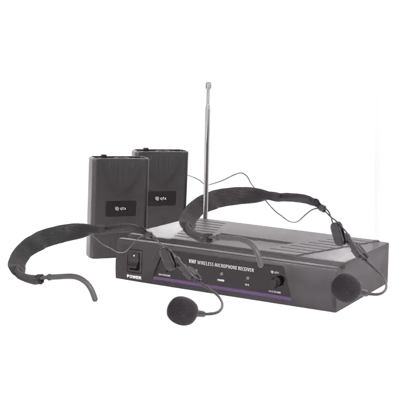 QTX VN2 DUAL NECKBAND MICROPHONE VHF 174.1 + 175.0MHz