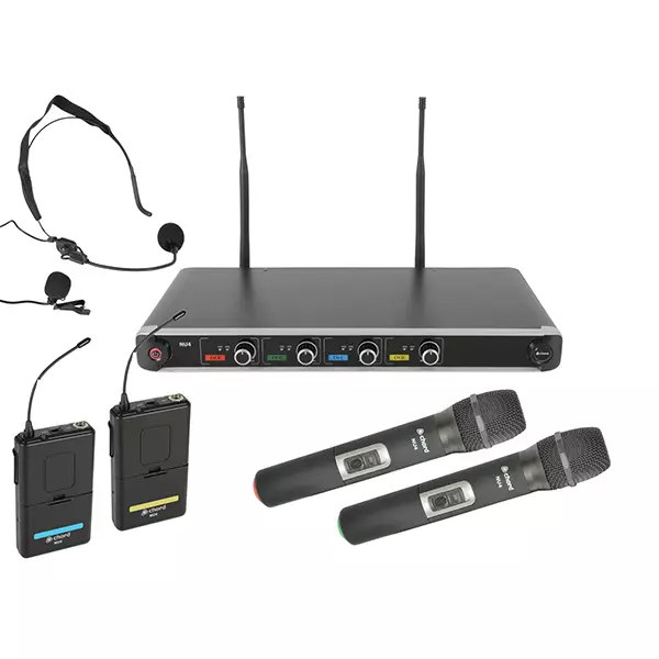 Chord NU4-C DUAL Handheld DUAL Lapel Microphone UHF