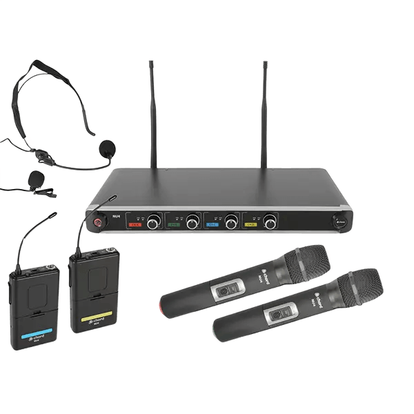 Chord NU4-C DUAL Handheld DUAL Lapel Microphone UHF