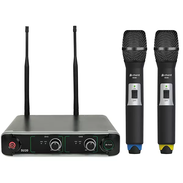 Chord SU20-H-BY DUAL Handheld Microphone UHF 864.8+863.1mhz