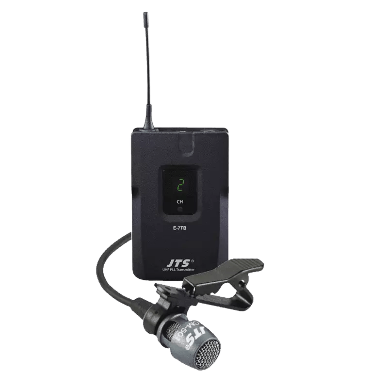 JTS E-7tb+cm-501 Replacement Bodypack Microphone Diversity UHF 518-542 MHZ