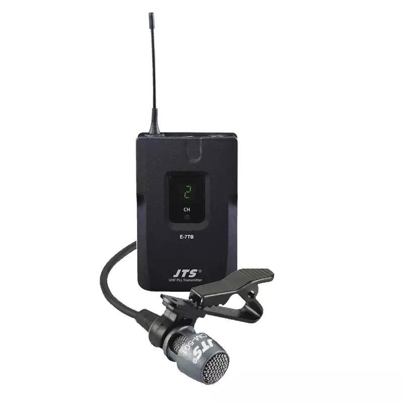 JTS E-7tb+cm-501 Replacement Bodypack Microphone Diversity UHF 518-542 MHZ