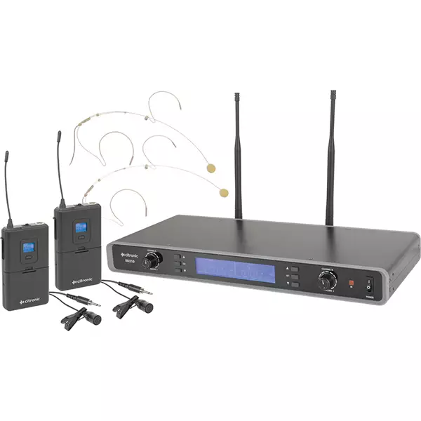 CITRONIC RU210-N DUAL LAPEL MICROPHONE UHF 863 – 865MHz