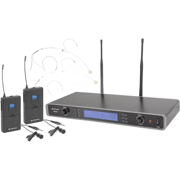 CITRONIC RU210-N DUAL LAPEL MICROPHONE UHF 863 – 865MHz