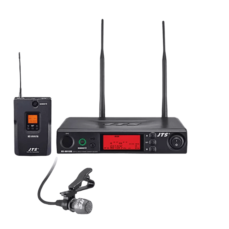 JTS RU-8011DB/RU-850ltb+cm-501 Lapel Microphone Diversity UHF 614-650MHZ