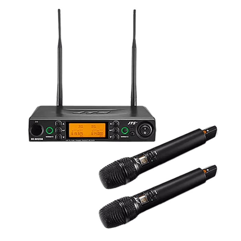 JTS RU-8012DB/RU-850LTH DUAL Handheld Micorphone Diversity UHF 614-650MHZ
