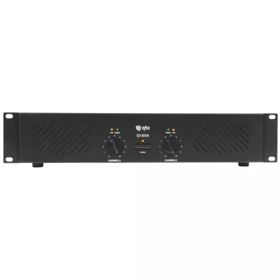 QTX Q1000 2U Power Amplifier 2X 500W