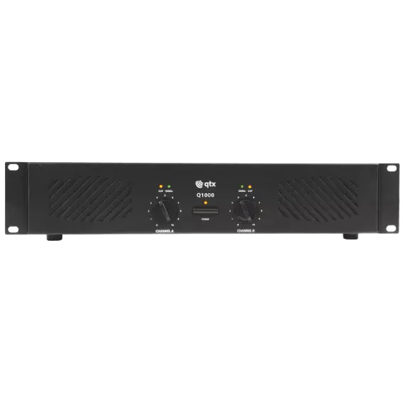 QTX Q1000 2U Power Amplifier 2X 500W