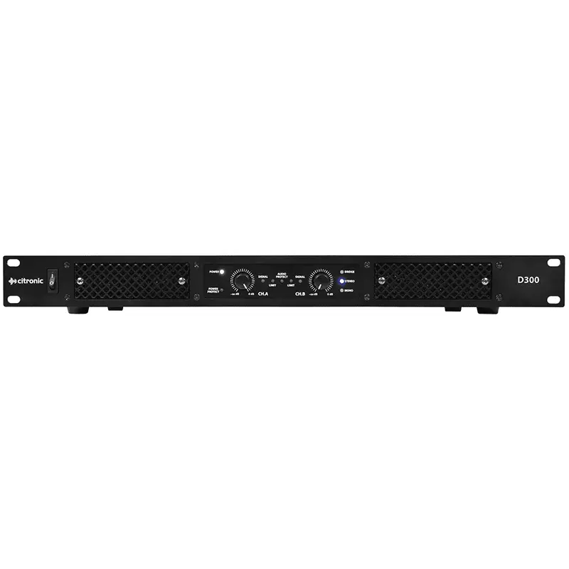 Citronic D300 1U Power Amplifier 2X 150W
