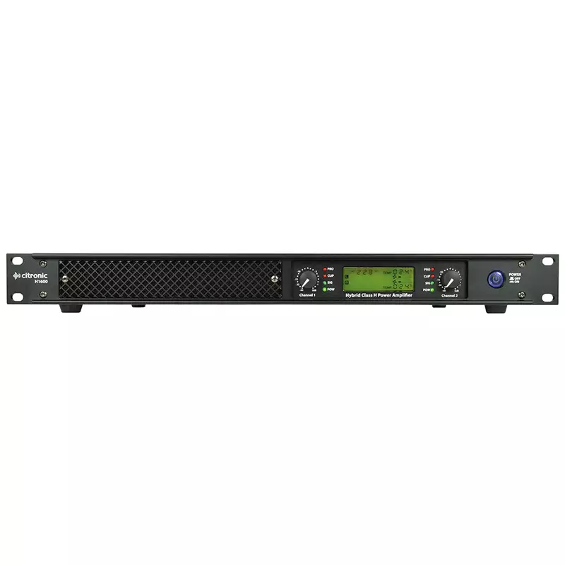 Citronic H1600 1U Power Amplifier 2X 800W