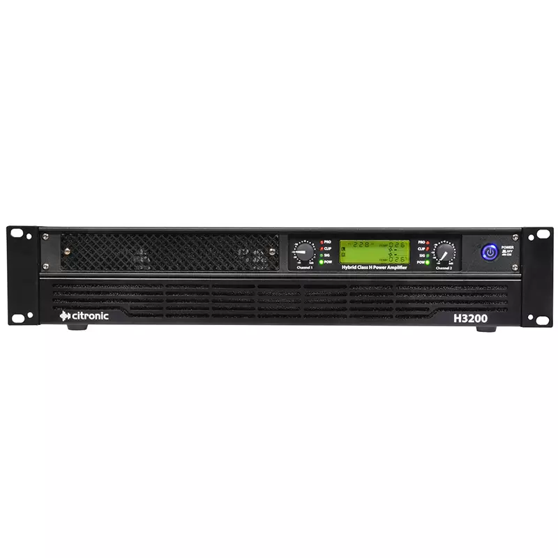 Citronic H3200 2U Power Amplifier 2X 1600W