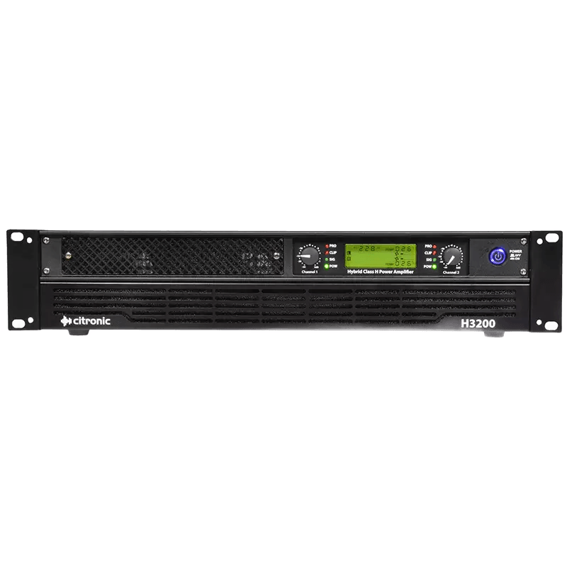 Citronic H3200 2U Power Amplifier 2X 1600W