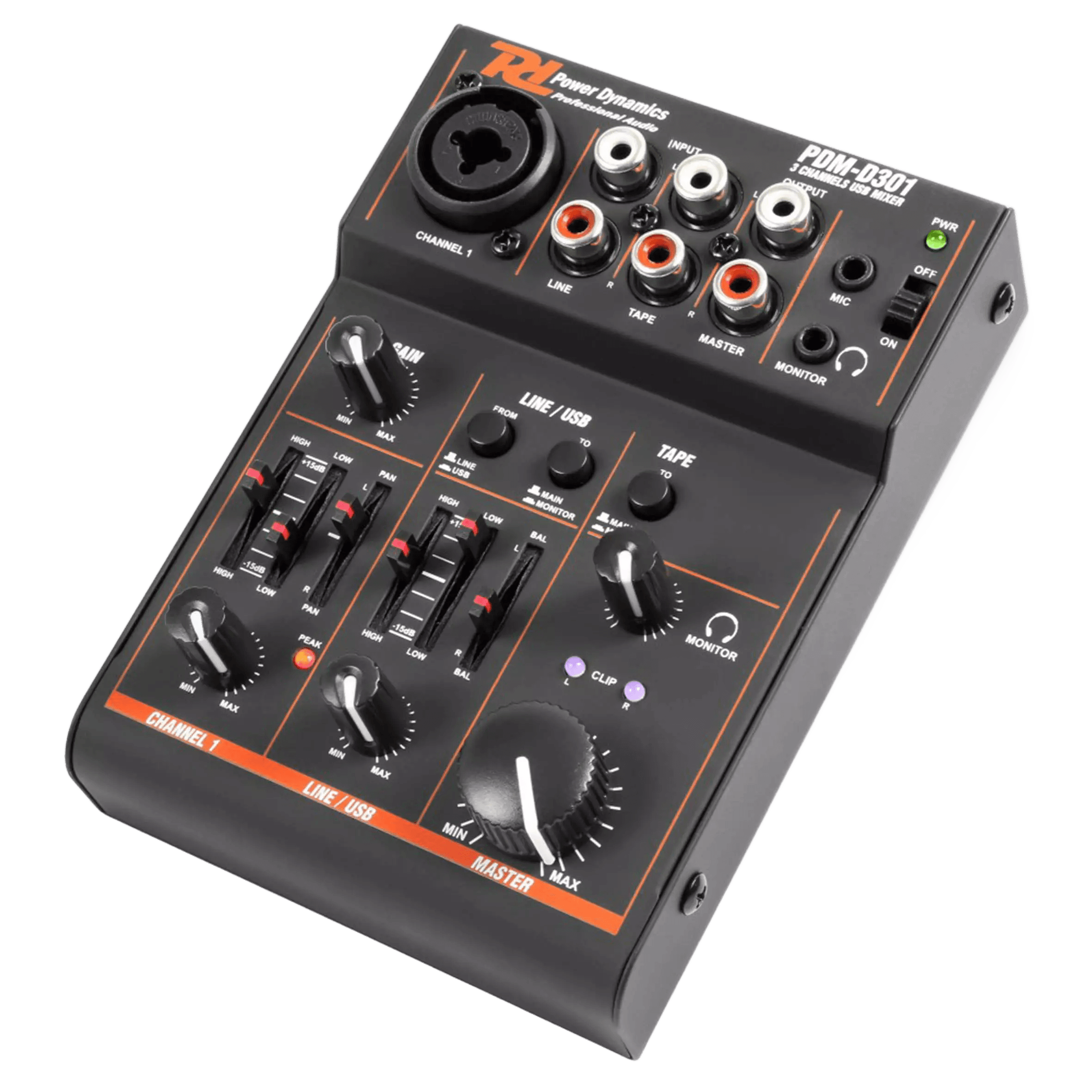 PDM PDM-D301 USB Mixer 3CH