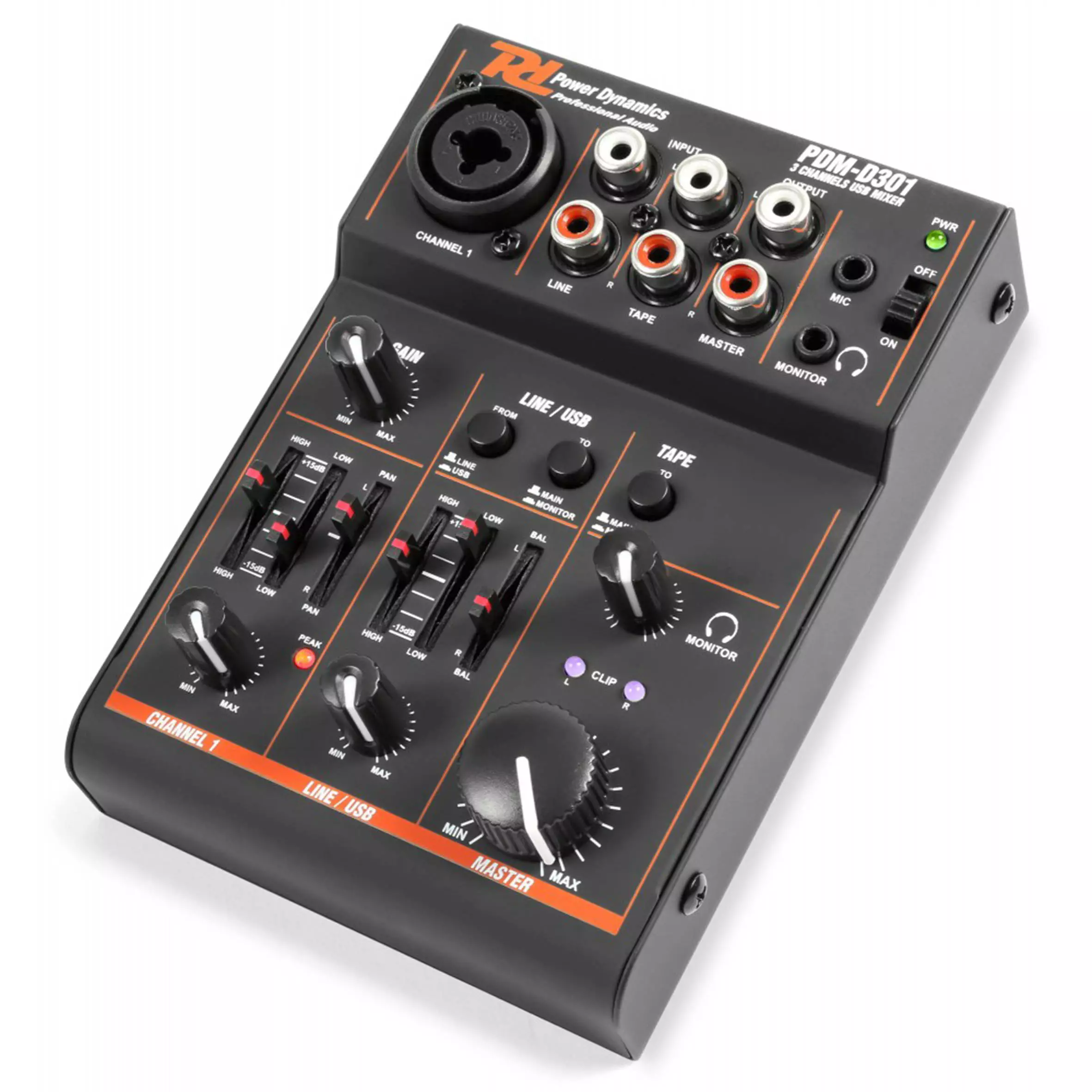 PDM PDM-D301 USB Mixer 3CH