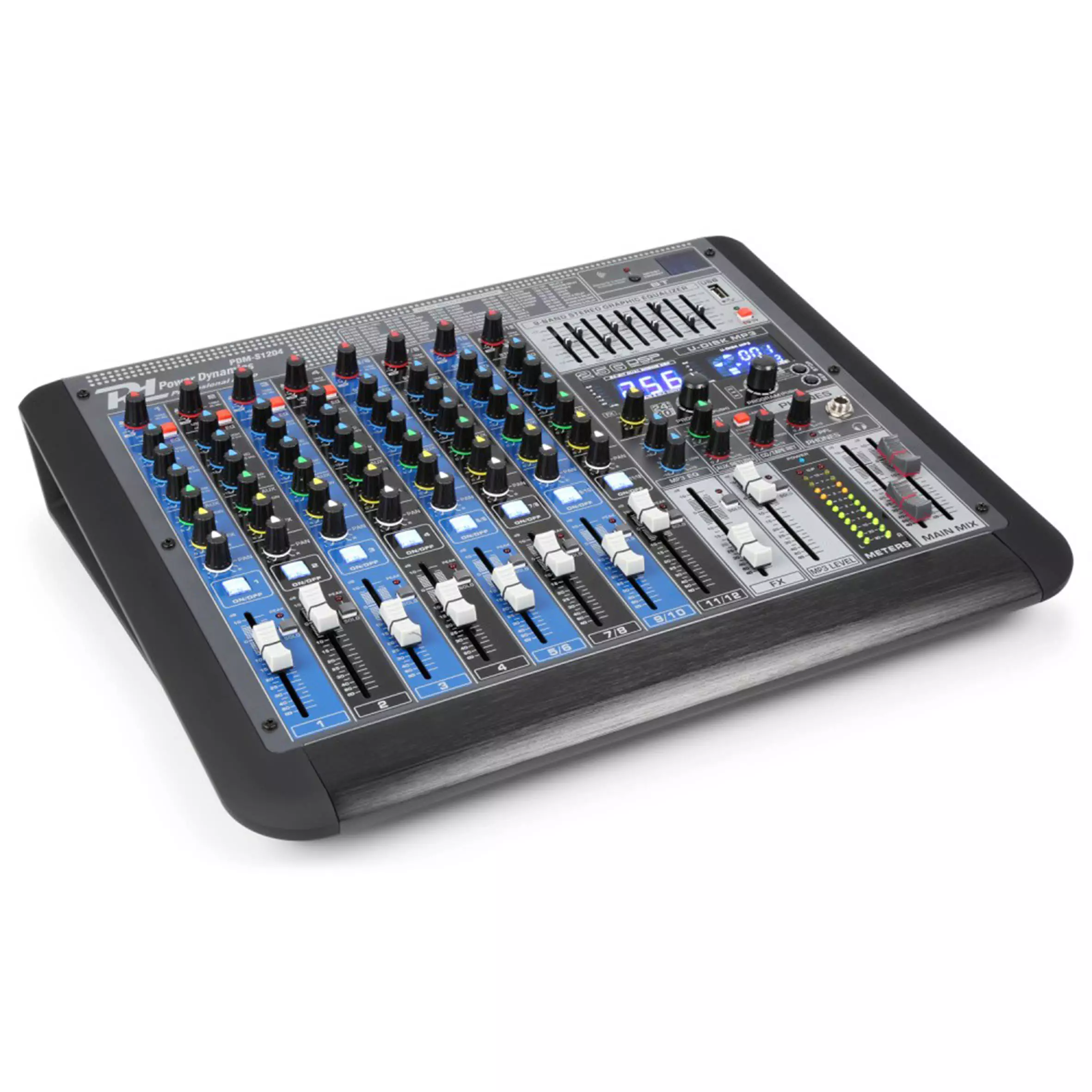 PDM PDM-S1204 Music Mixer Bt/mp3/usb/dsp 12CH