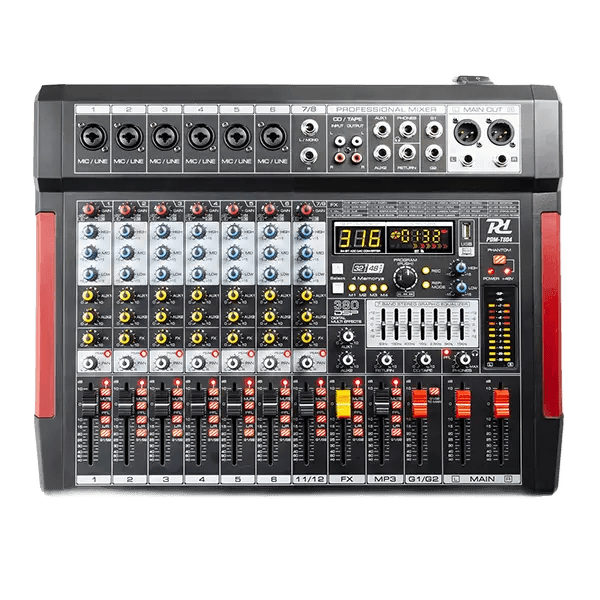 PDM PDM-T804 Music Mixer Bt/mp3/usb/dsp/rec 8CH