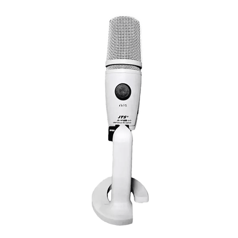 JTS JS-1PPLUS USB DUAL Capsule Condenser Studio Microphone WITH Switch White