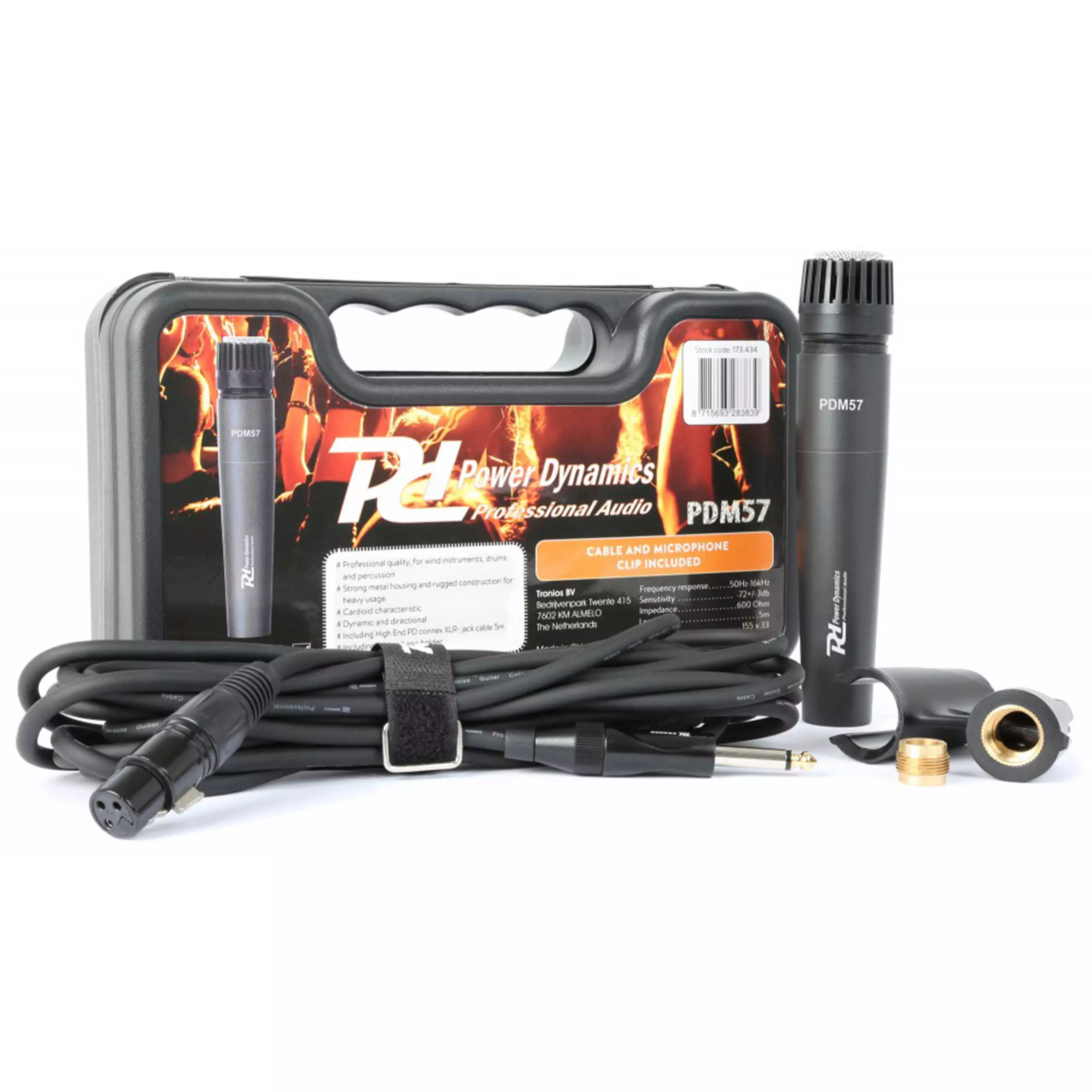 PDM PD-M57 Instrument Microphone Dynamic IN CASE