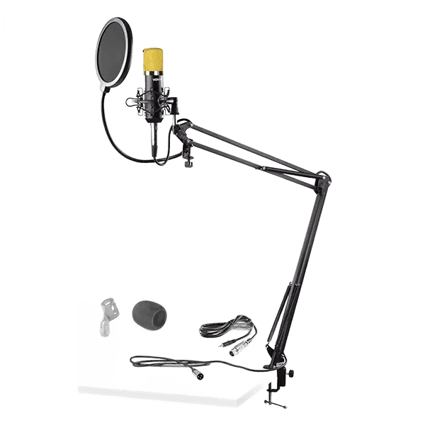 Vonyx – CMS400B STUDIO SET CONDENSER MICROPHONE WITH STAND AND POP FILTER