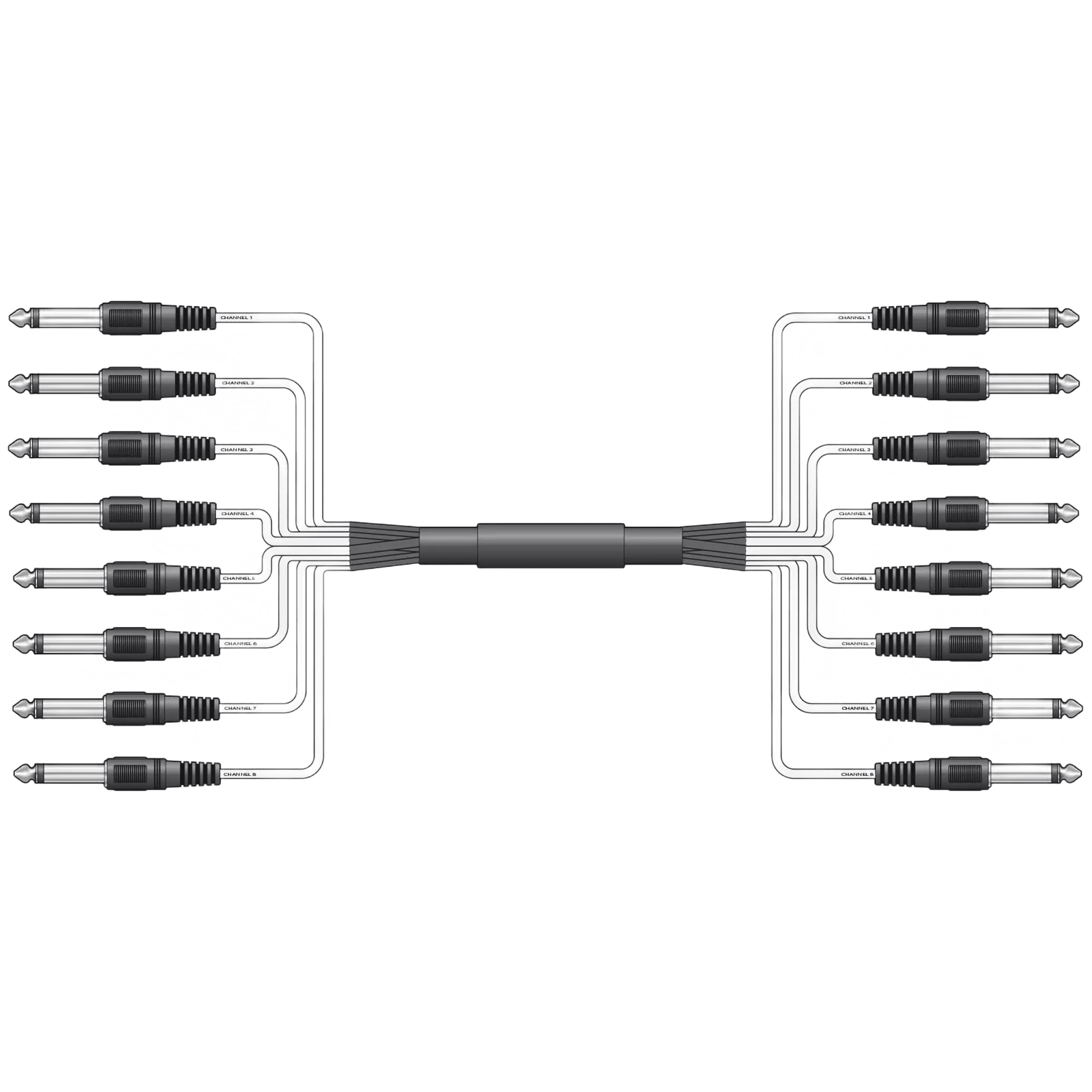 CHORD 8 WAY WIRING – 6.3mm MONO JACK