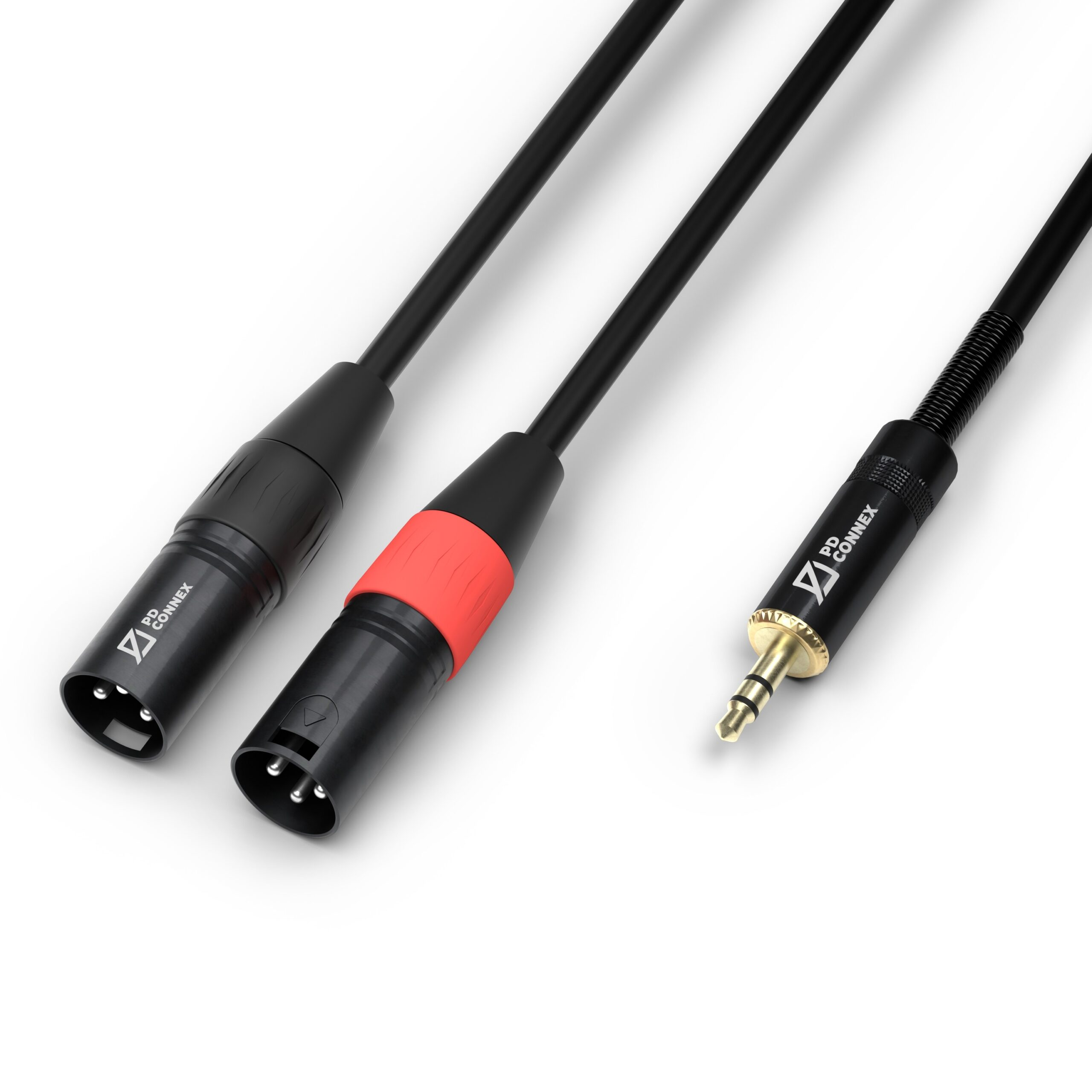PDC CX70-3 Signal LEAD 2X XLR MALE 3.5MM Stereo MALE 3M
