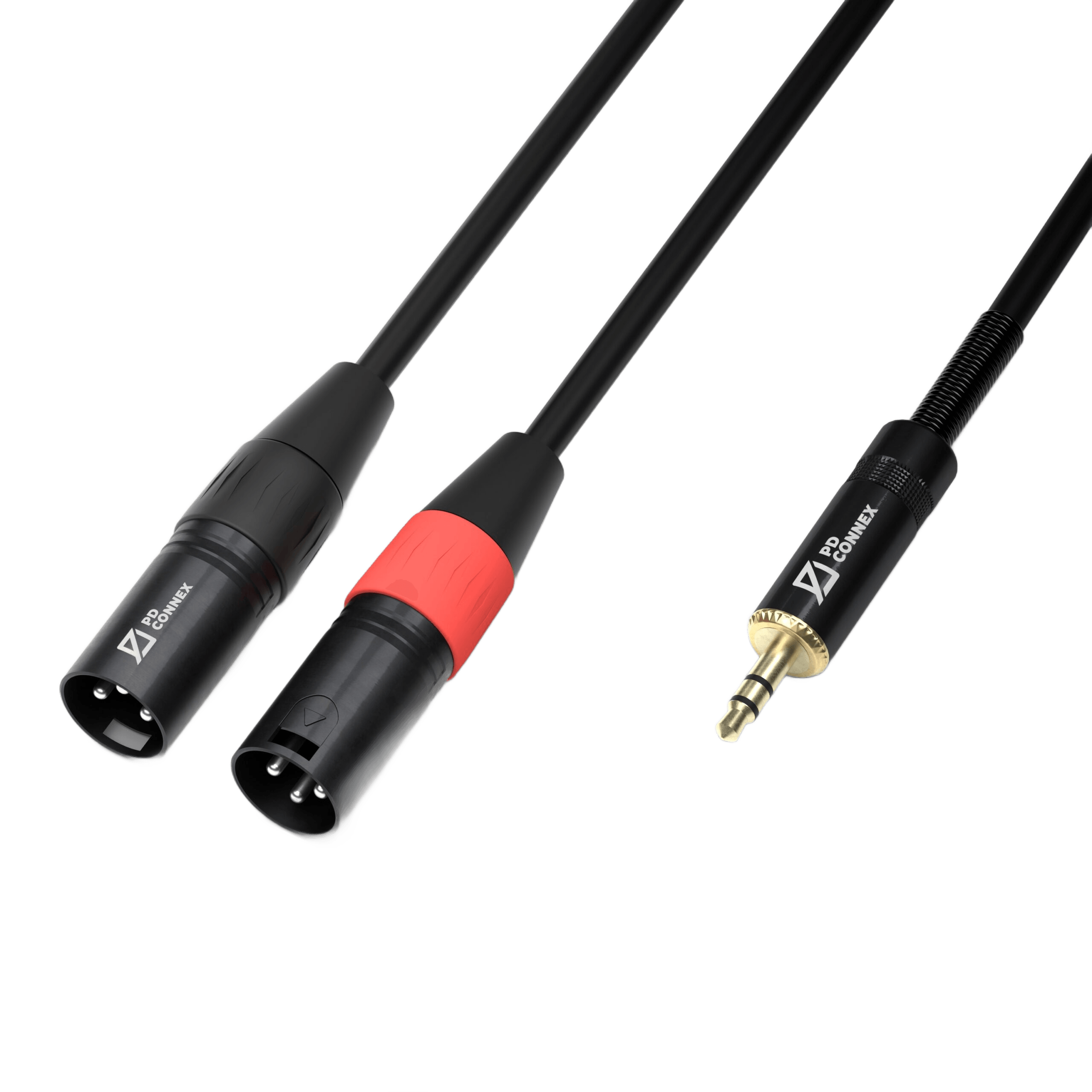 PDC CX70-3 Signal LEAD 2X XLR MALE 3.5MM Stereo MALE 3M