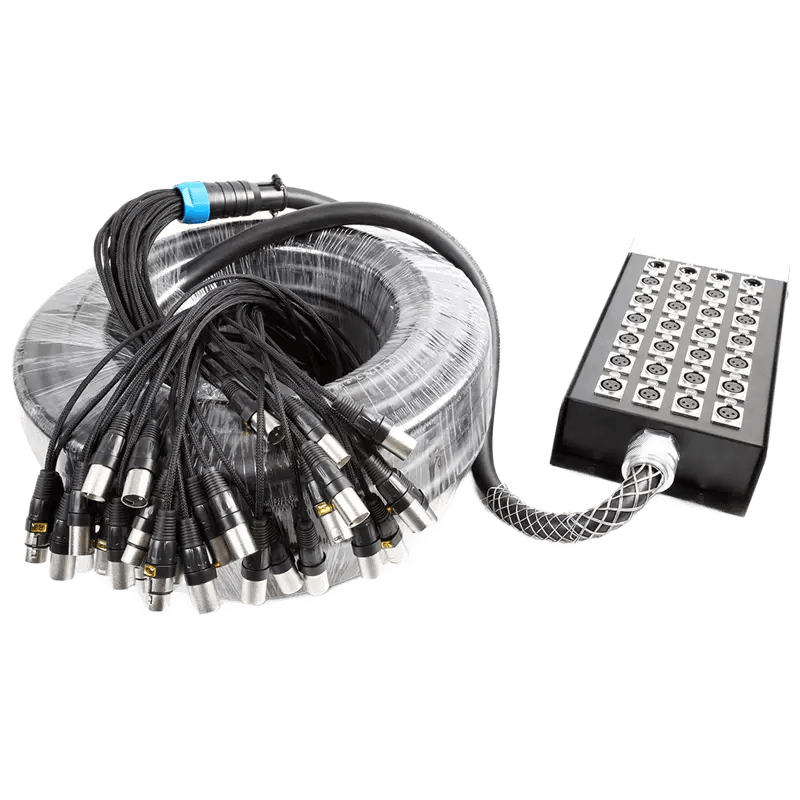 PDC CX168 Stage Snake 24X XLR MALE 4X XLR Female 50M