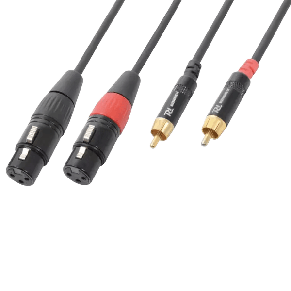 PDC CX68-1 Signal LEAD 2X XLR Female 2X RCA MALE 1.5M