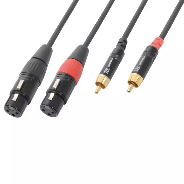 PDC CX68-1 Signal LEAD 2X XLR Female 2X RCA MALE 1.5M