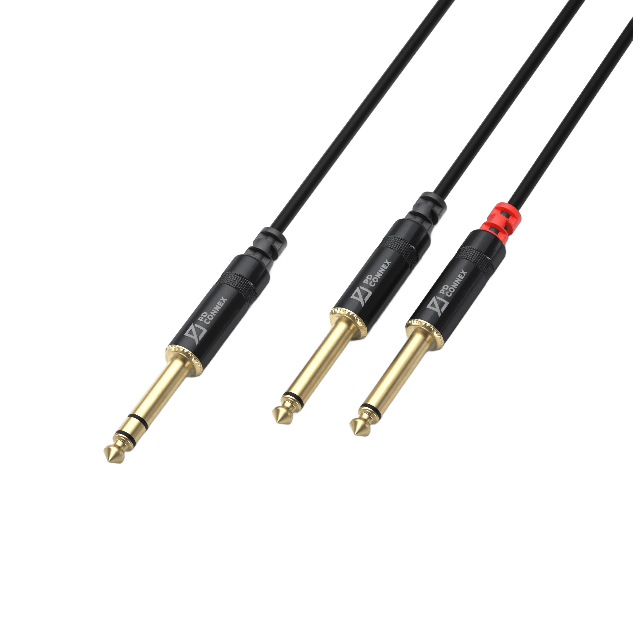 PDC CX76-6 Signal LEAD 6.3MM Stereo MALE 2X 6.3MM MONO MALE 6M