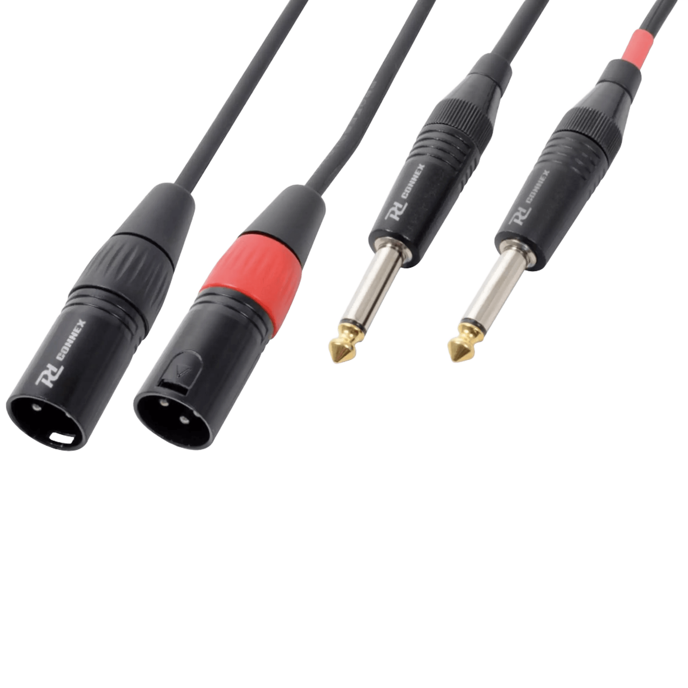 PDC CX64-1 Signal LEAD 2X XLR MALE  2X 6.3MM MONO MALE 1.5M