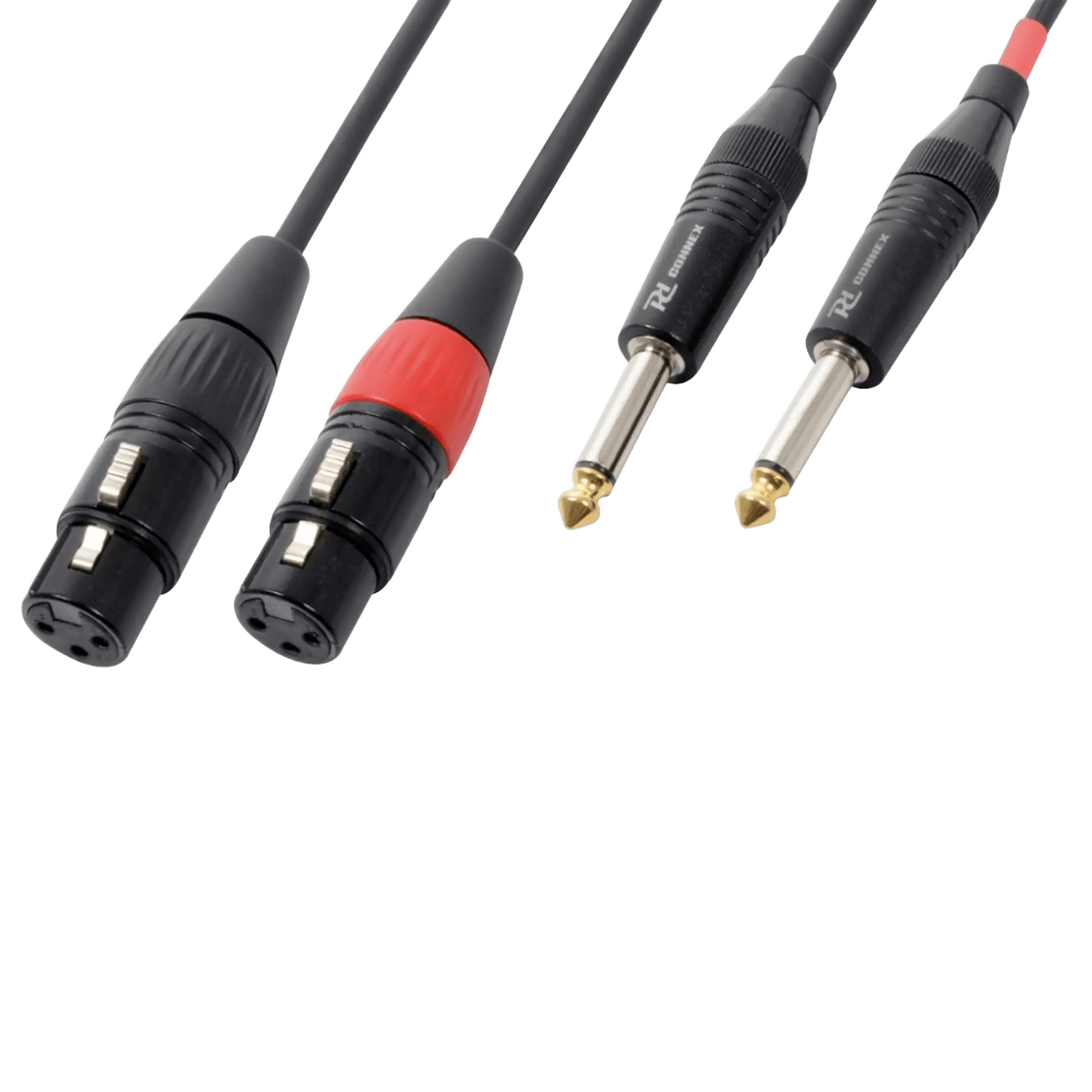 PDC CX62-1 Signal LEAD 2X XLR Female  2X 6.3MM MONO MALE 1.5M
