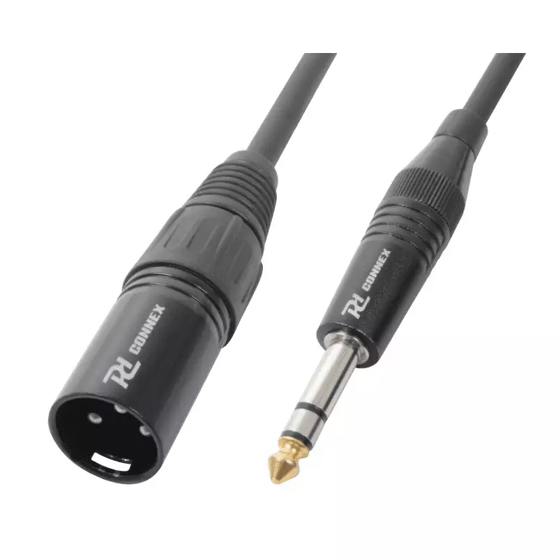 PDC CX44-12 Signal LEAD XLR MALE 6.3MM Stereo MALE 12M