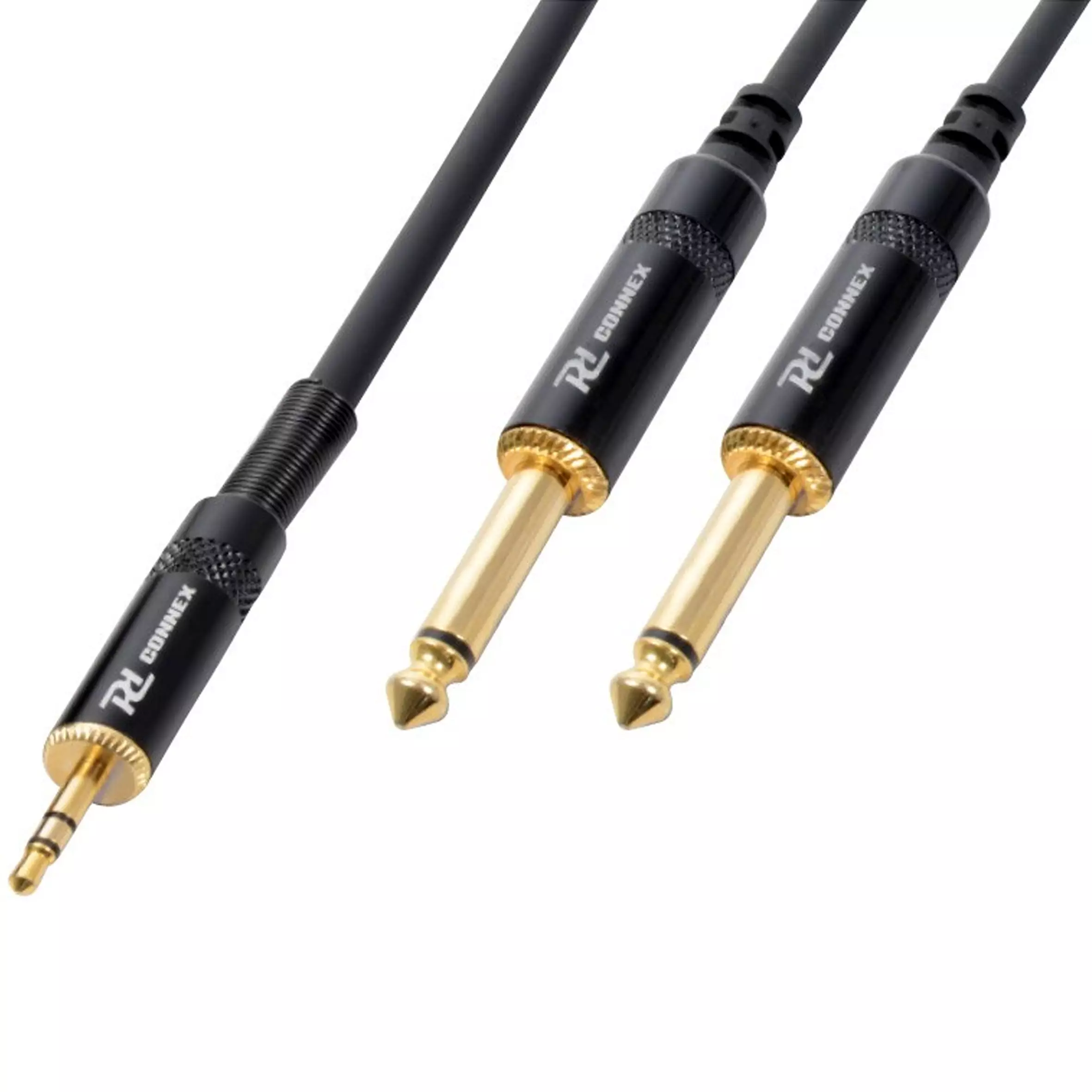 PDC CX86-1 Signal LEAD 3.5MM Stereo MALE 2X 6.3MM MONO MALE 1.5M