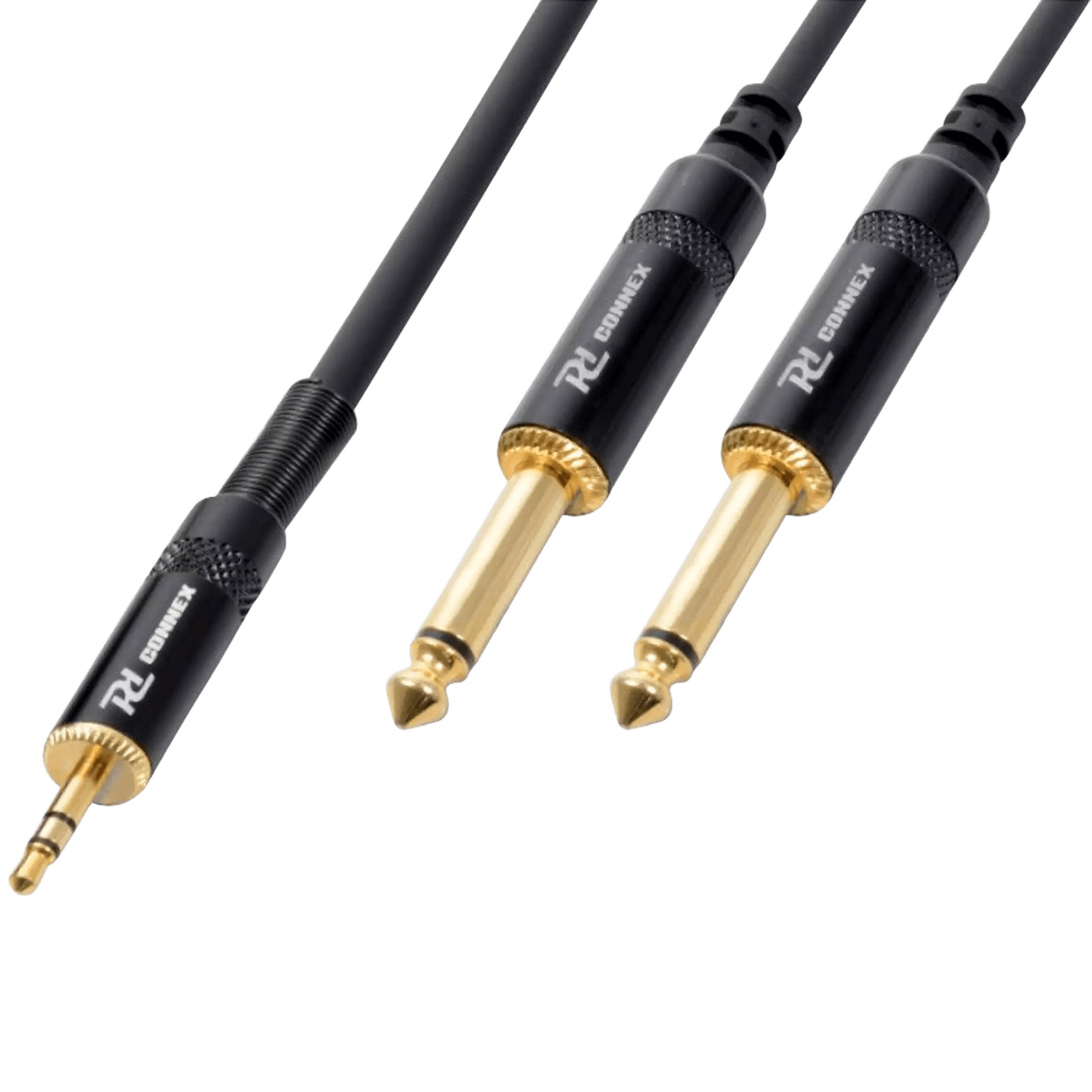 PDC CX86-1 Signal LEAD 3.5MM Stereo MALE 2X 6.3MM MONO MALE 1.5M
