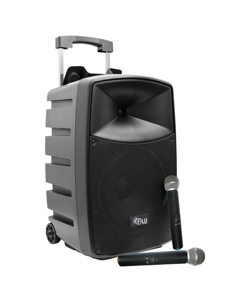 Filo FDA15PA Portable PA 2X UHF 15INCH Mics/mp3/usb/sd/bt