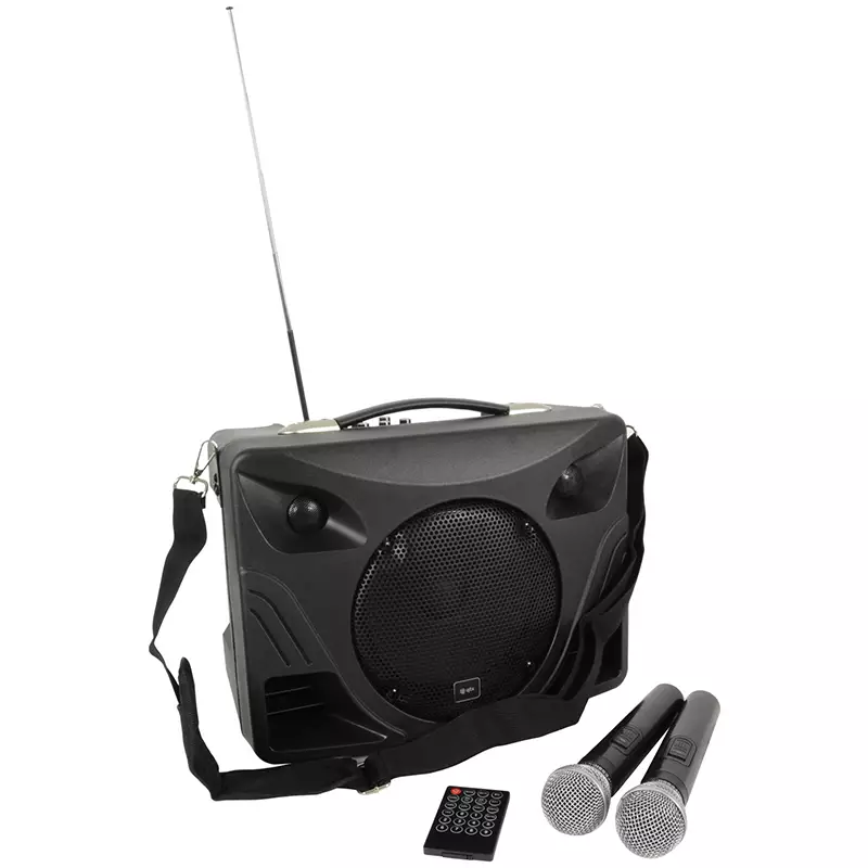 QTX Delta-50 Active Portable PA Speaker 8IN Black 50W 8 OHM