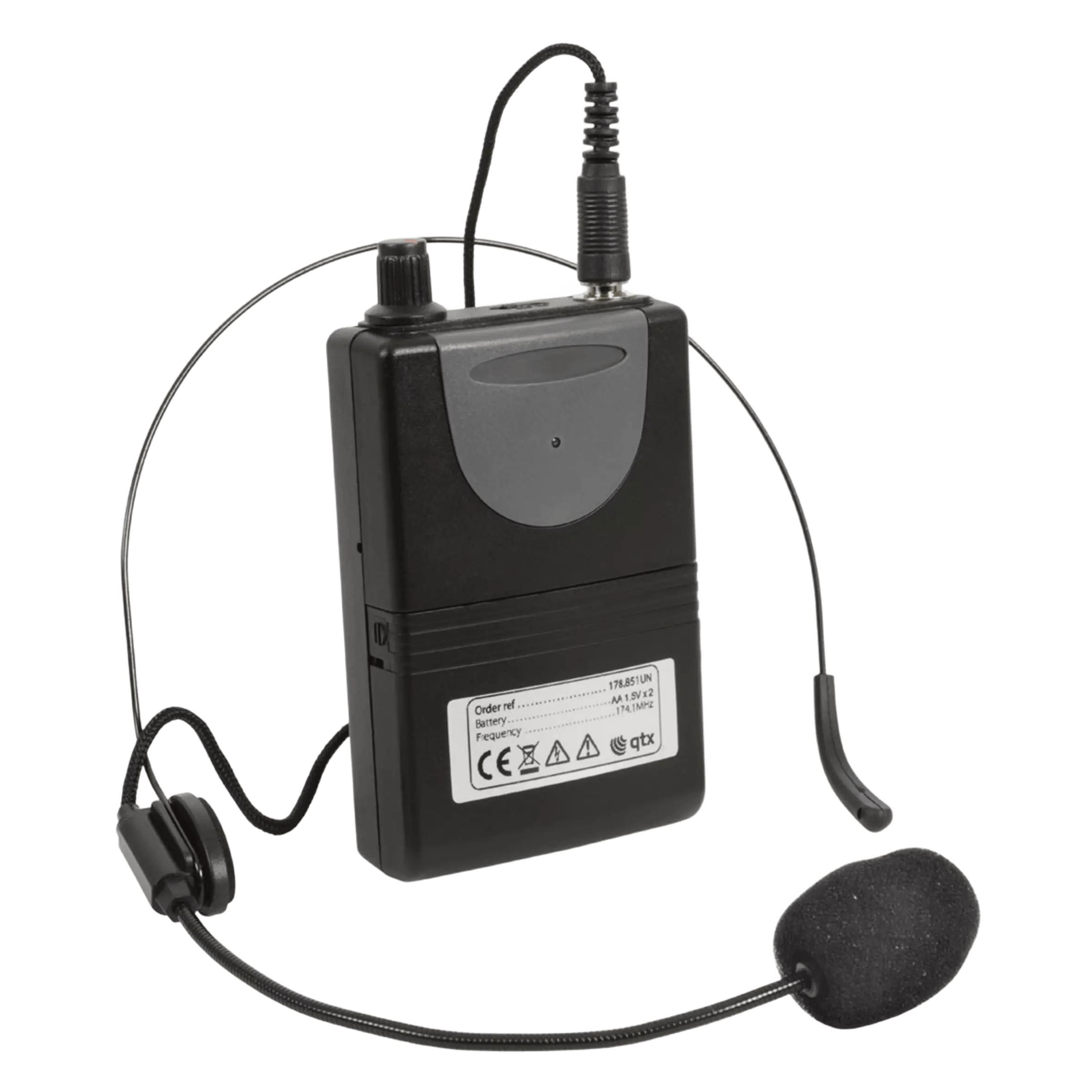QTX QRNM2 REPLACEMENT BODYPACK MICROPHONE VHF 175.0MHz